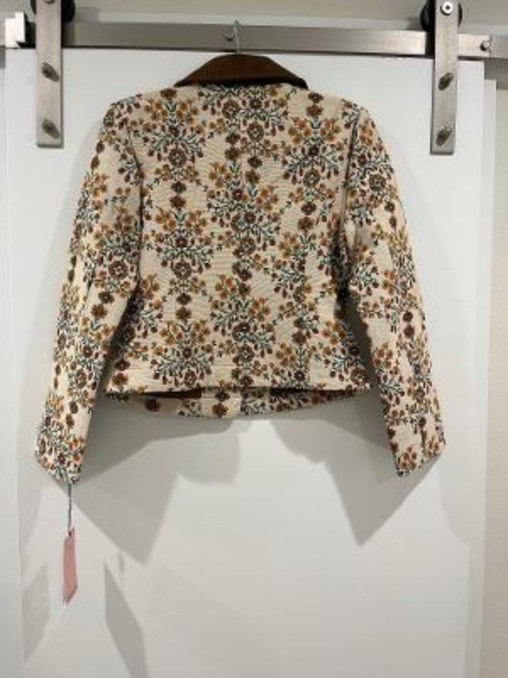 Avec Les Filles Floral Long Slim Four Pocket Jacket - Picture 5 of 10